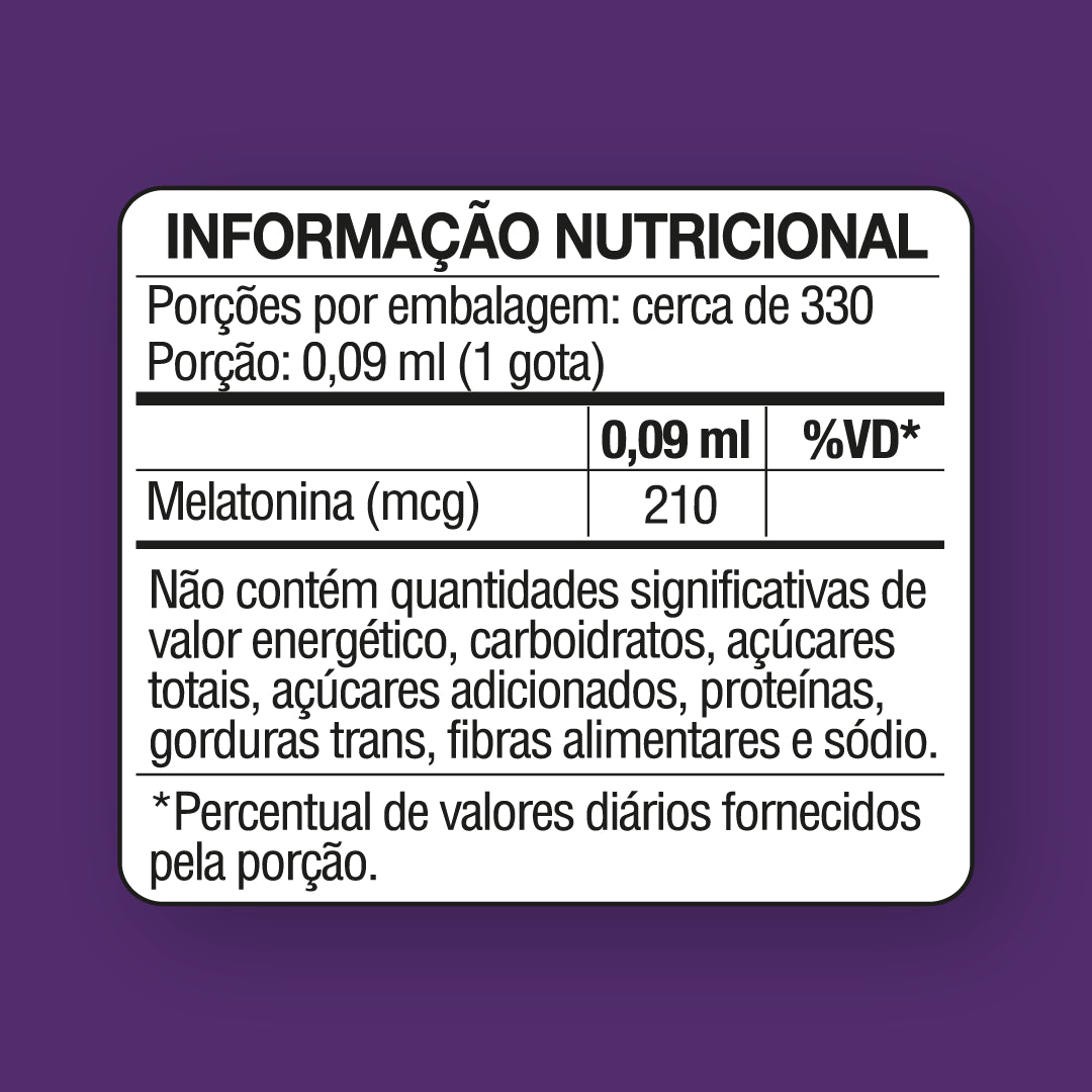 melatonina em gotas - Aggivita Nutrition
