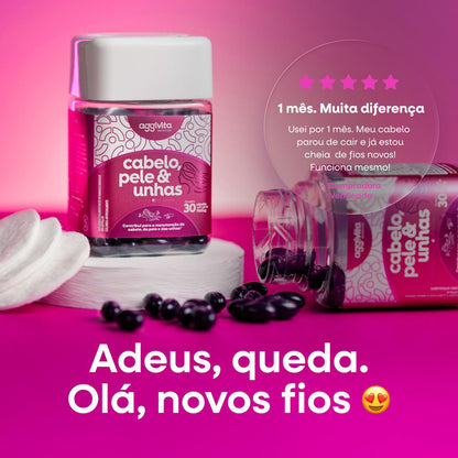 cabelo, pele & unhas